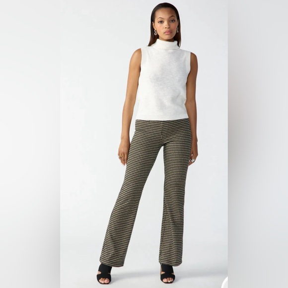SANCTUARY FILMORE FLARE IN VANILLA MINI HOUNDSTOOTH Small NWT - Picture 2 of 10